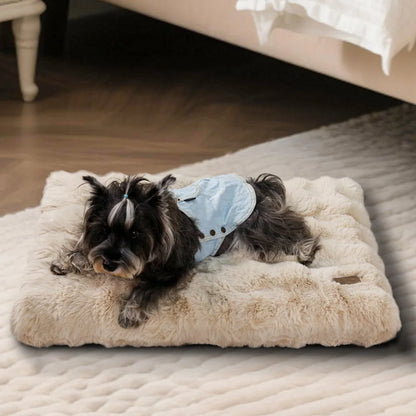 SnoozeHaven™ Plush Dog Mattress – Washable Pet Bed for Crates & Homes